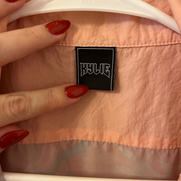 Kylie Jenner The Kylie Shop Candy Pink Camo Anorak Windbreaker Jacket Medium - Picture 7 of 10